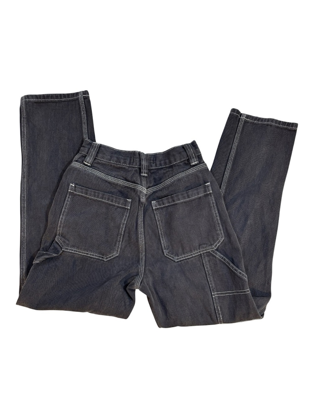 PacSun Jeans, Relaxed Carpenter Denim, 24, 00, 24x26, Faded Navy, Petite, Girls